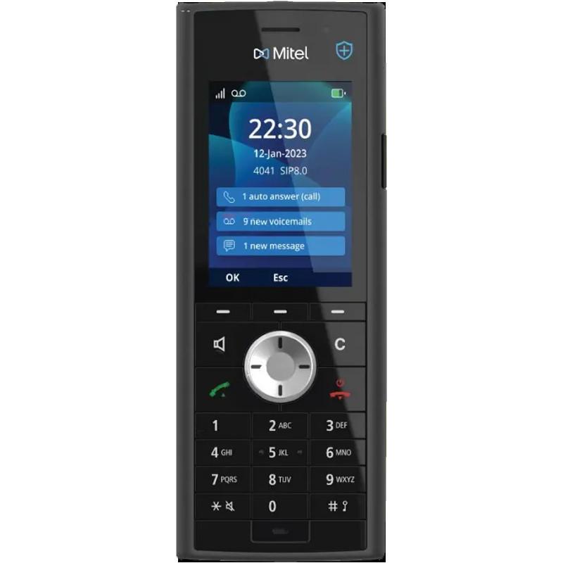 Telefon VoIP Mitel 722dt DECT, Ekran IPS me Ngjyra 2.4", Bluetooth 5.0, USB-C, IP44, Buton SOS - Zezë
