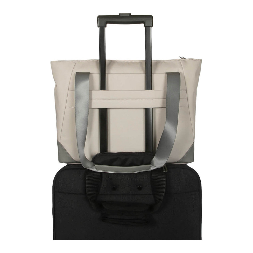 Çantë për laptop Targus Avila TBA00113GL / Tote / 16" / 13 L / Water-Resistant / Recycled Material / Laptop & Tablet Compartment / Magnetic Closure / Front Zipper Pocket - Krem/Gri - 10