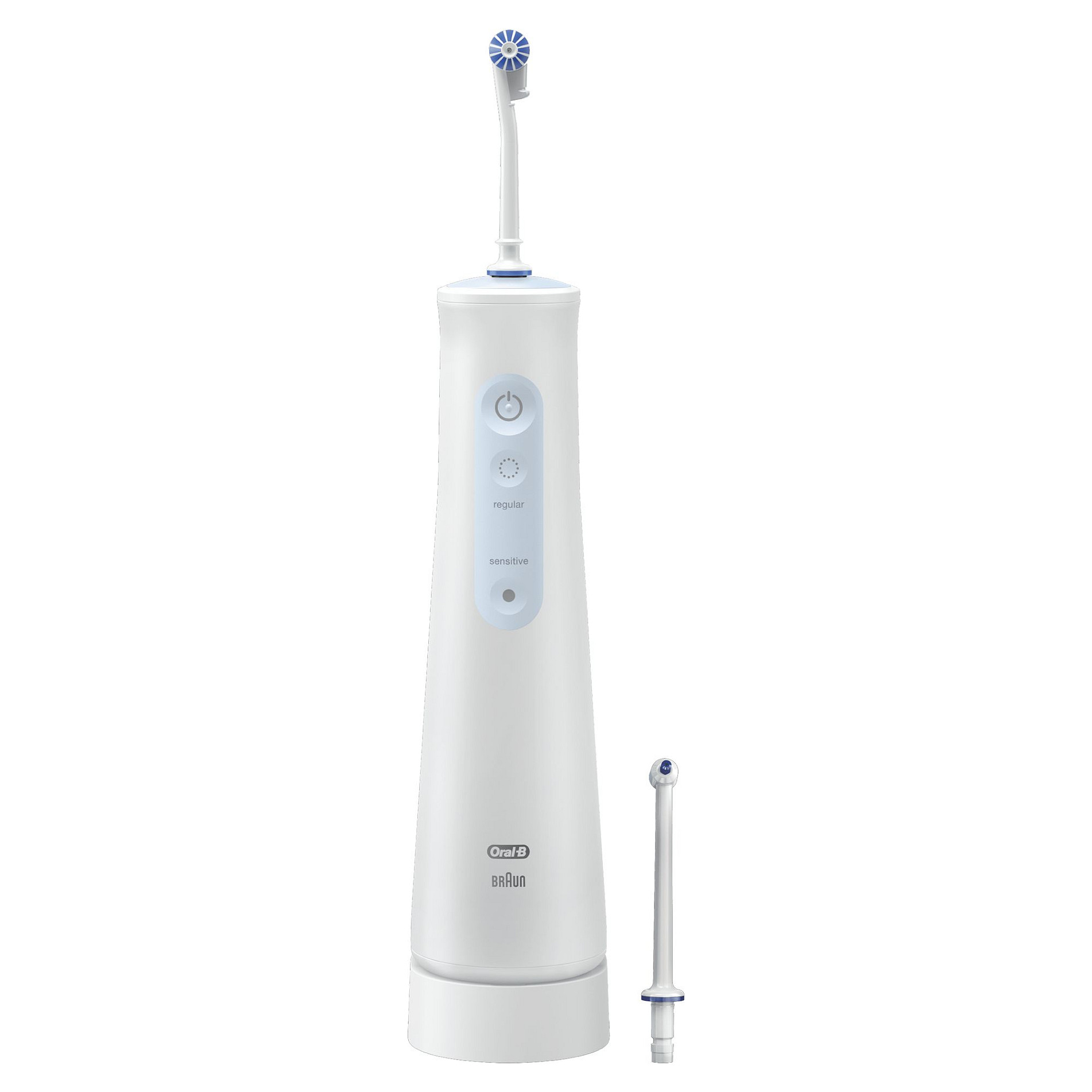 Pajisje për pastrimin e dhëmbëve Oral-B AquaCare 4 / Oxyjet / 2 Intensitete / 2 Rrjedhje Uji / 145 ml / Pa Kabllo – Bardhë - 2