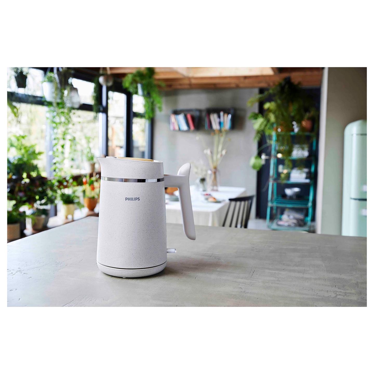 Çajnik Elektrik Philips Series 5000 HD9365/10, 1.7L, 1850–2200W, 360°, 100% Plastikë Bio-bazë – Bardhë - 7