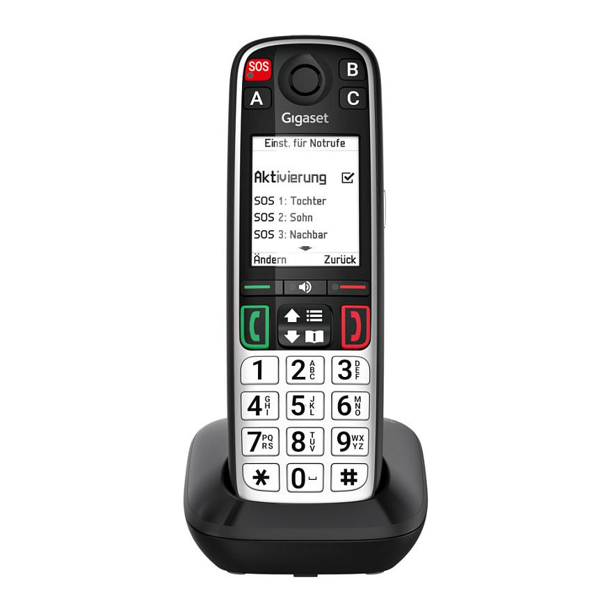 Telefon VoIP Gigaset EASY 500, DECT, 2.2" TFT me ngjyra, SOS, Telefonbook 200 kontakte - Zezë - 5