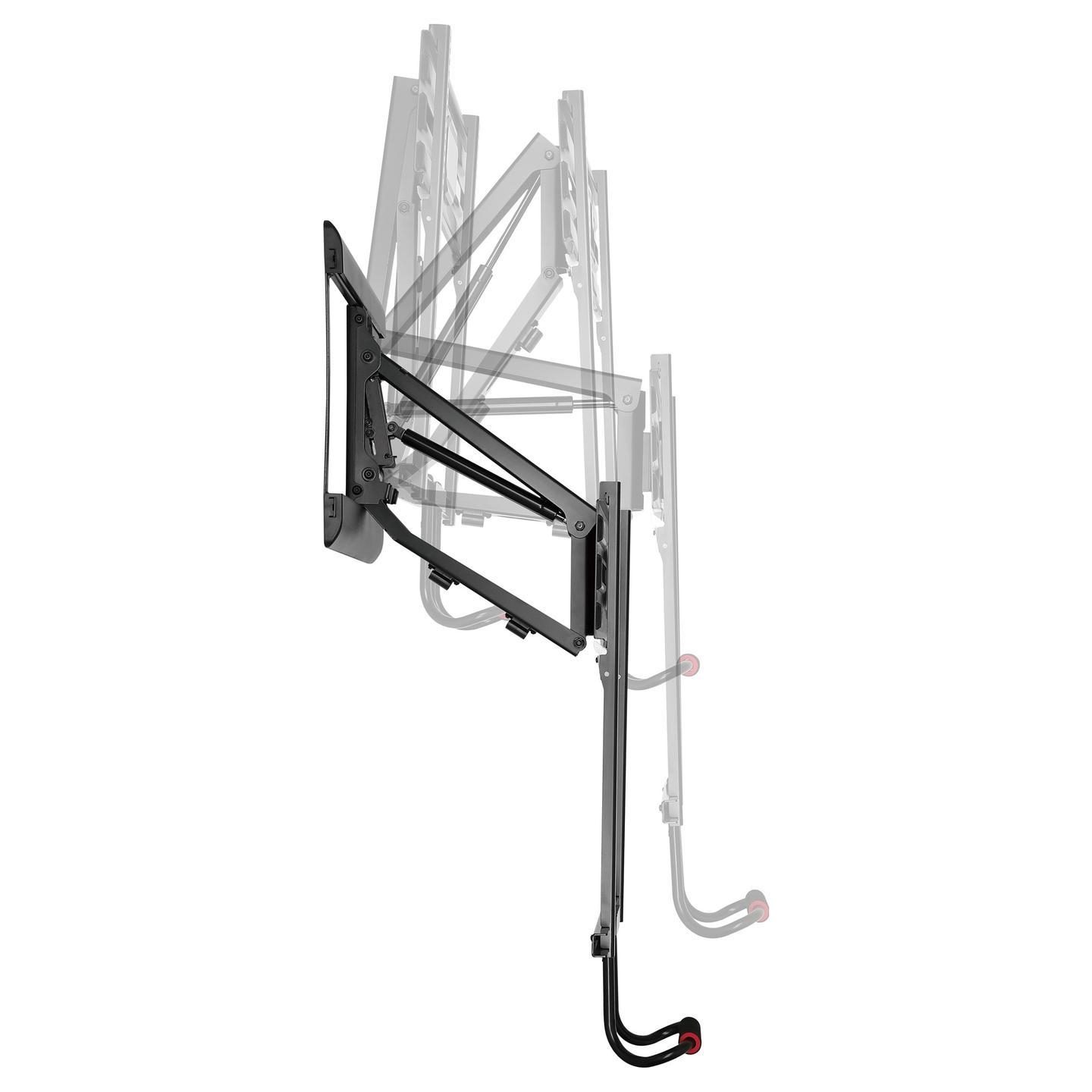 Mbajtëse Muri për TV Equip 650326 / 43"-70" / 35kg / Pull-Down / Tilt -5° deri -12° / Swivel ±30° - Zezë - 7