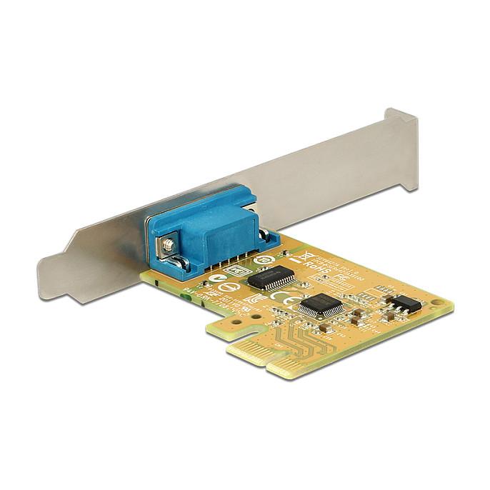 Kartë Zgjerimi PCI Express Delock 89444 / PCIe 2.0 x1 / 1x RS-232 DB9 / 115.2Kbps / SUN2212 / Low Profile - 2