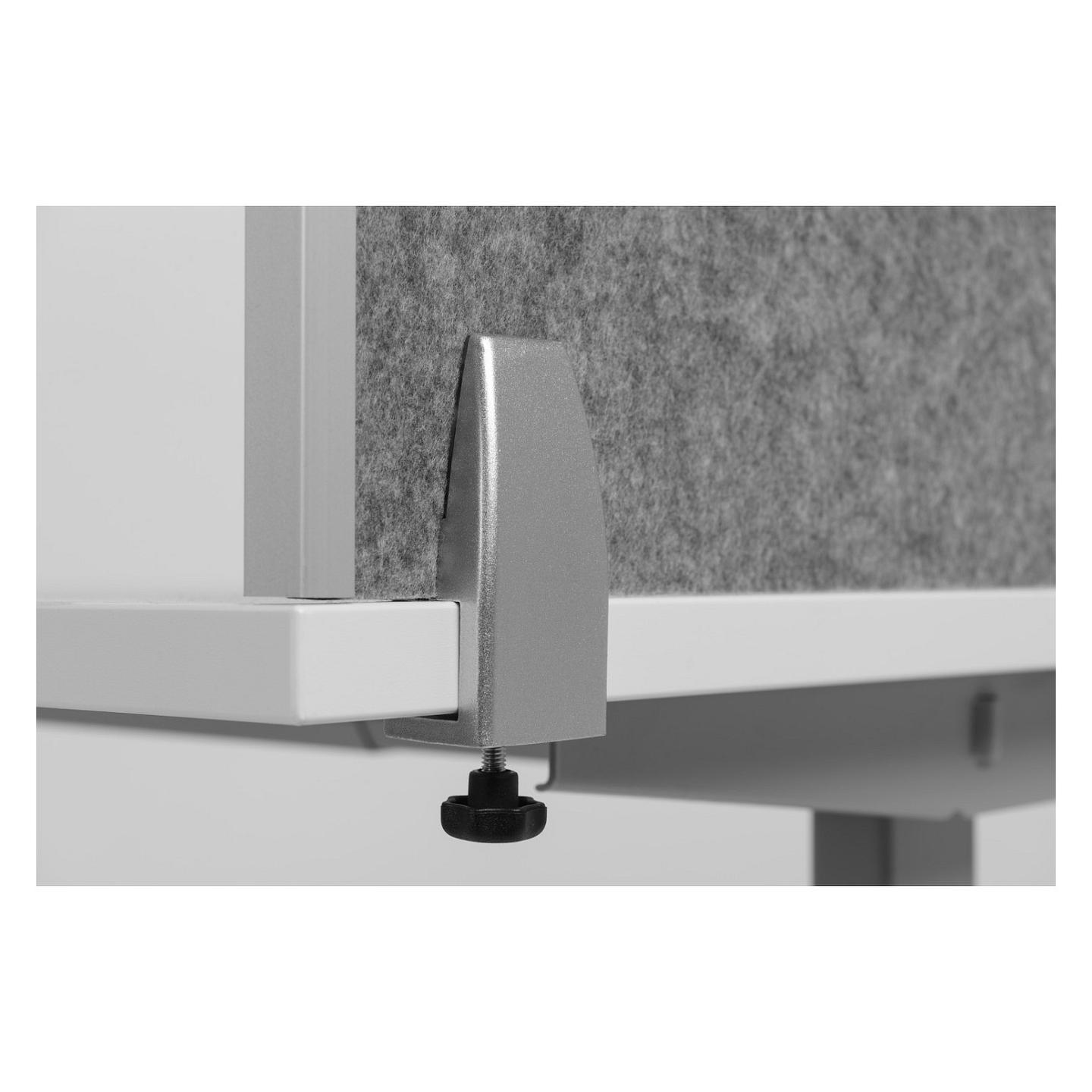 NdarĂ«se pĂ«r TavolinĂ« BakkerElkhuizen BE Safety Screen back BNESSBLGY180, 1800 Ă 600mm, PET-Felt, Akustike - Gri e ĂelĂ«t - 5