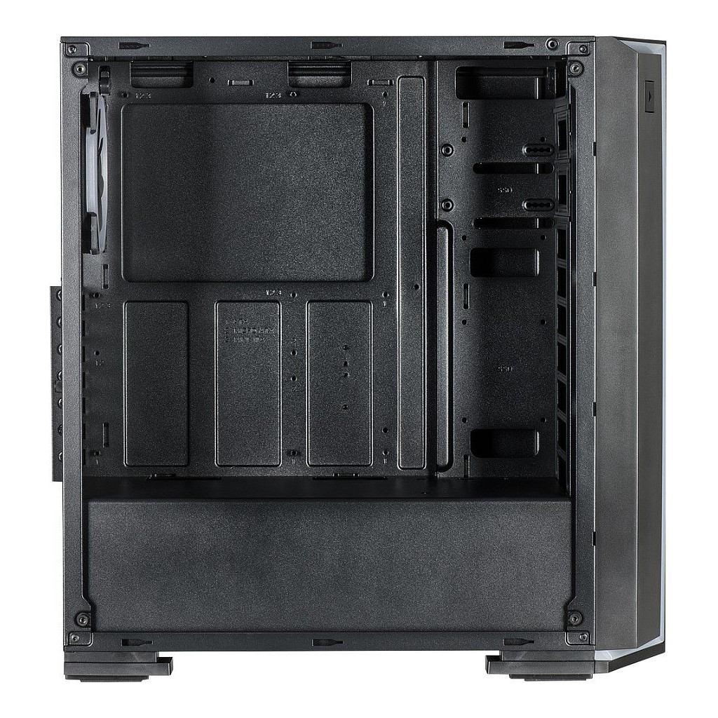 Kasë PC Inter-Tech S-3906 Renegade / Midi Tower / ATX / 1x 120mm RGB Fan / Tempered Glass - Zezë - 5