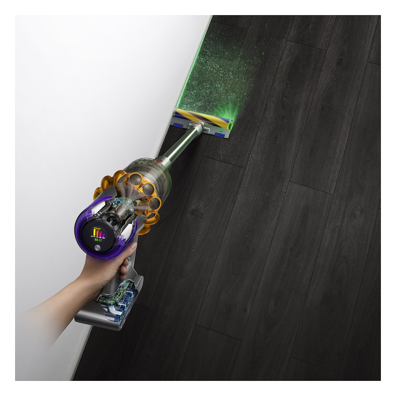 Fshesë me Vakum Dyson V15 Detect Absolute 2 në 1 – Nikeli/Verdhë - 10