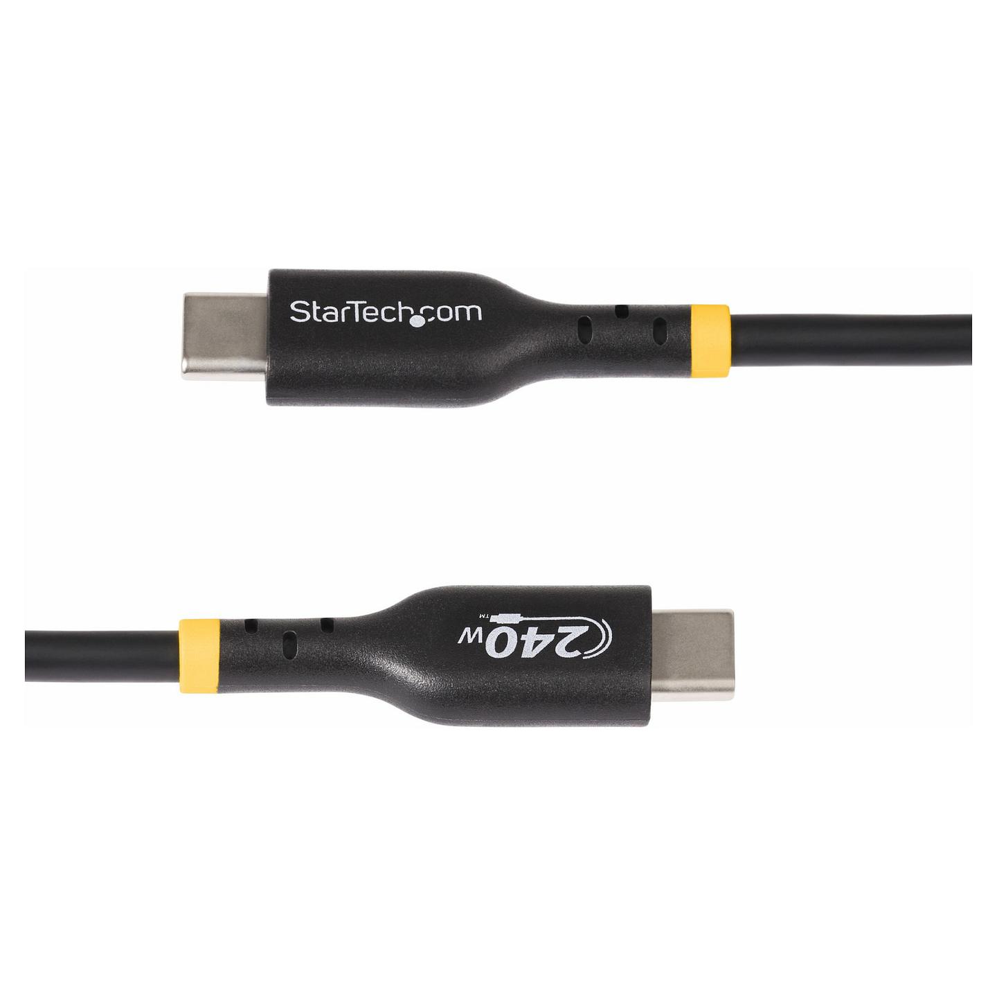 Kabllo USB StarTech.com USB2EPR1M / USB-C në USB-C / 1m / USB 2.0 / 240W / 5A - Zezë - 4