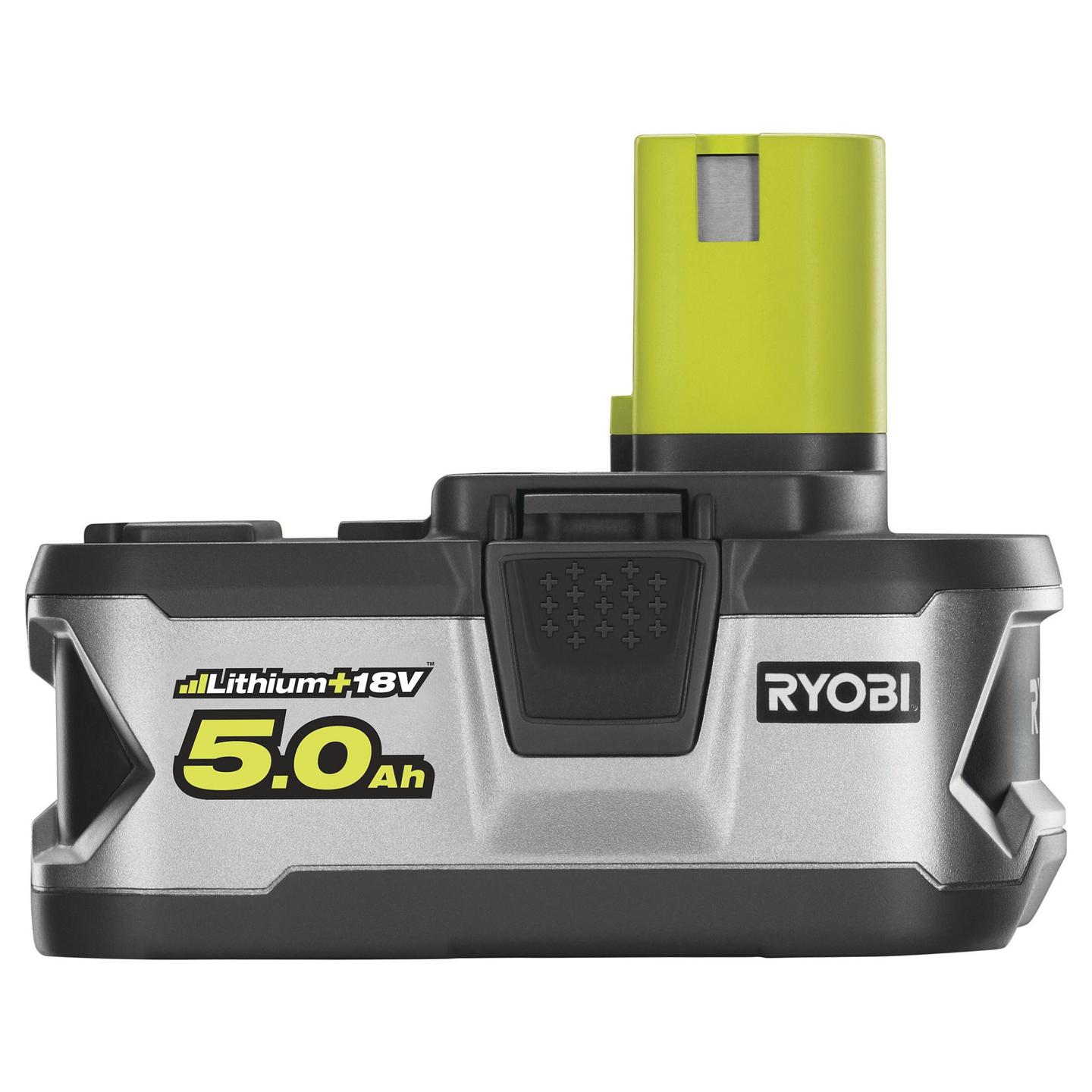 Bateri Ryobi RB18L50, 18V, 5.0Ah, Lithium+ - Gjelbër/Hiri - 2