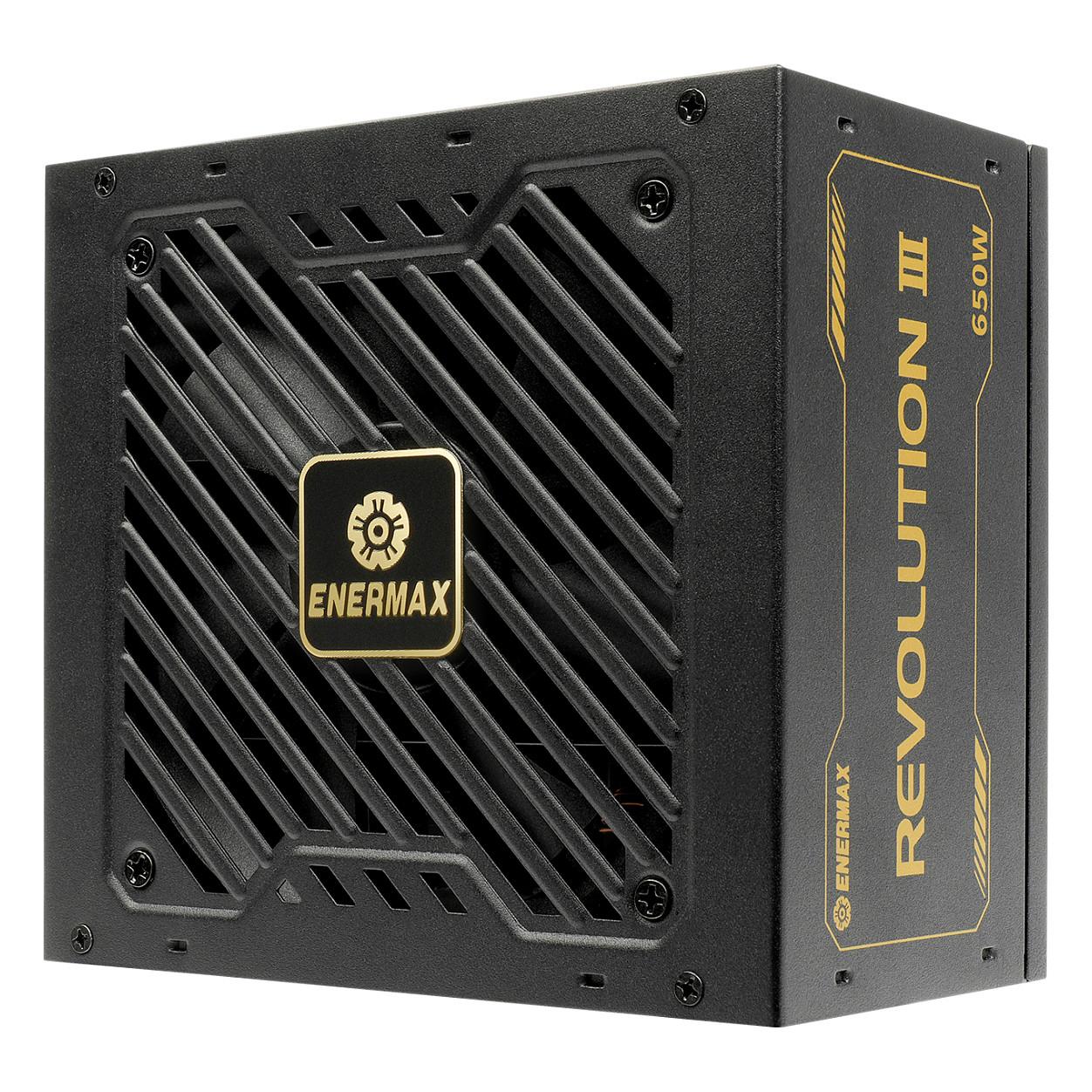 Furnizues Energjie Enermax REVOLUTION III ERV650G-AHG-MAC, 650 W, ATX 3.1, 80 PLUS Gold, Modular - Zezë/Ari - 3
