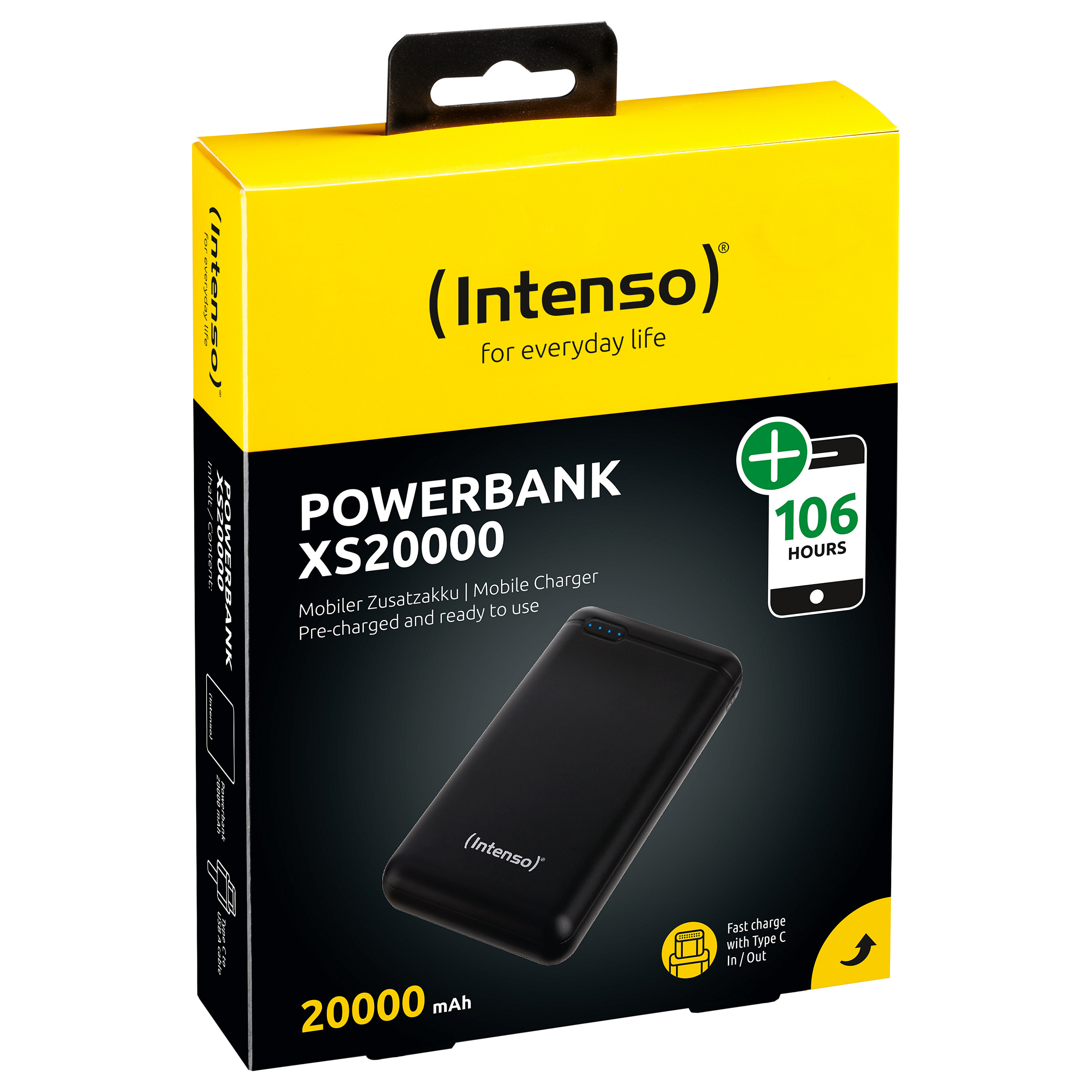 Powerbank Intenso XS20000 / 20.000mAh / 74Wh / USB-C / USB-A - Zezë - 6