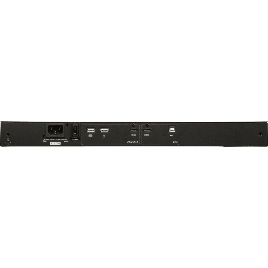 KVM Switch ATEN CL3700NW, ekran LCD 18.5", Full HD 1920 × 1080, HDMI, USB, Rack 1U - Zezë - 3