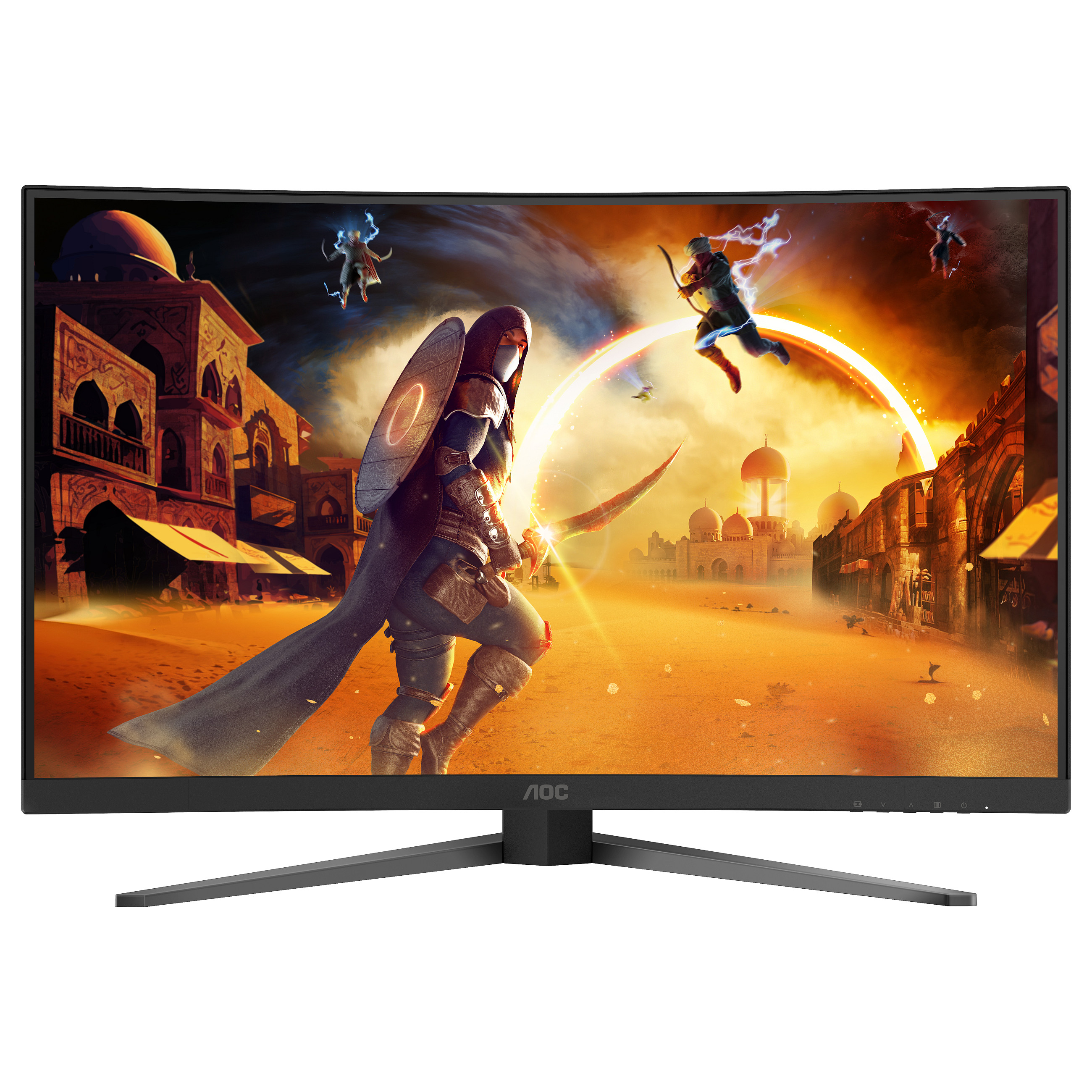 Monitor Gaming AOC G4 C32G4Z / 31.5" / Full HD VA Curved / 180Hz / 4ms / Speakers - Zezë+Kuqe - 7