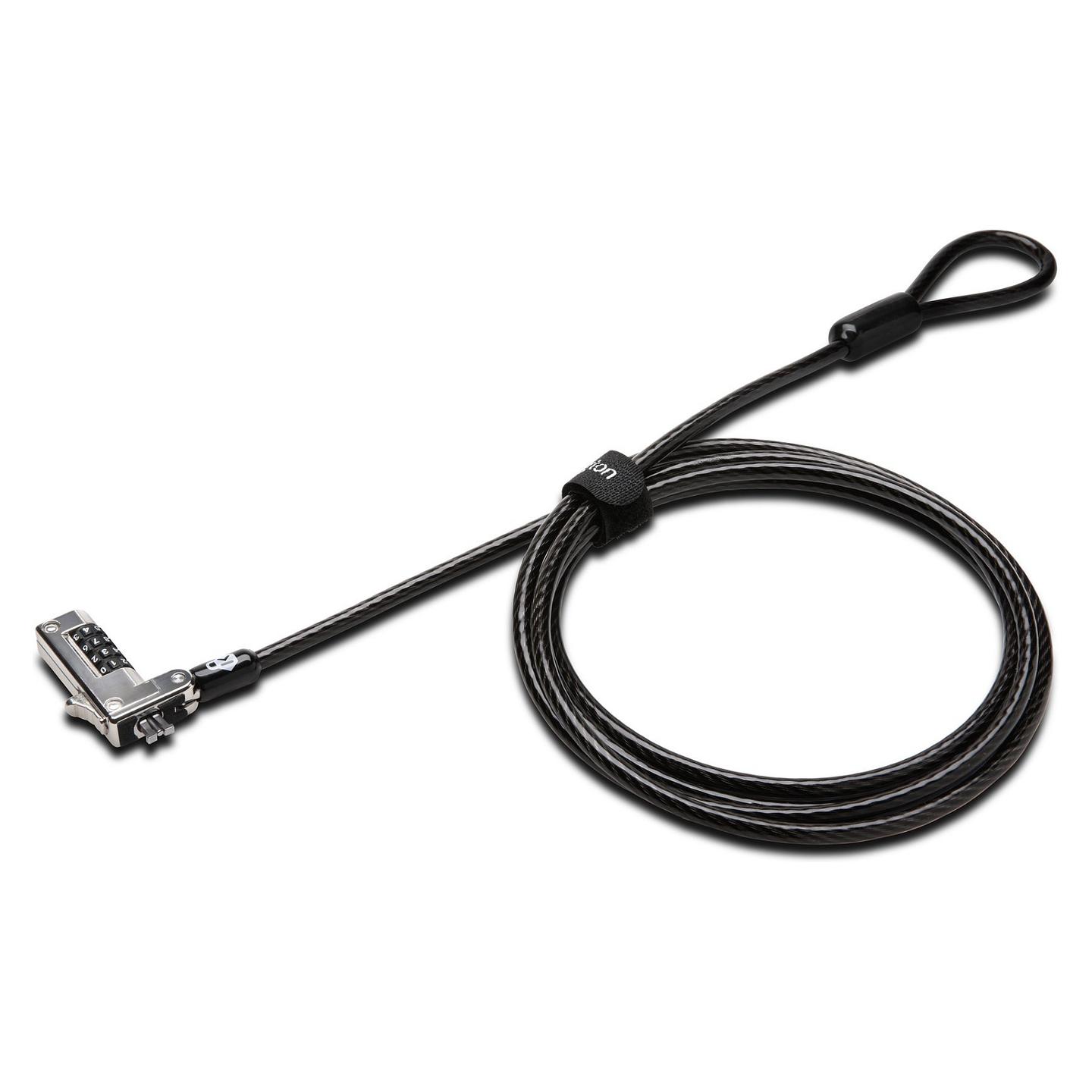 Bravë Sigurie Kensington Slim NanoSaver K60603WW / 1.8m / Kombinim me 4 Shifra / për Laptop - Zezë