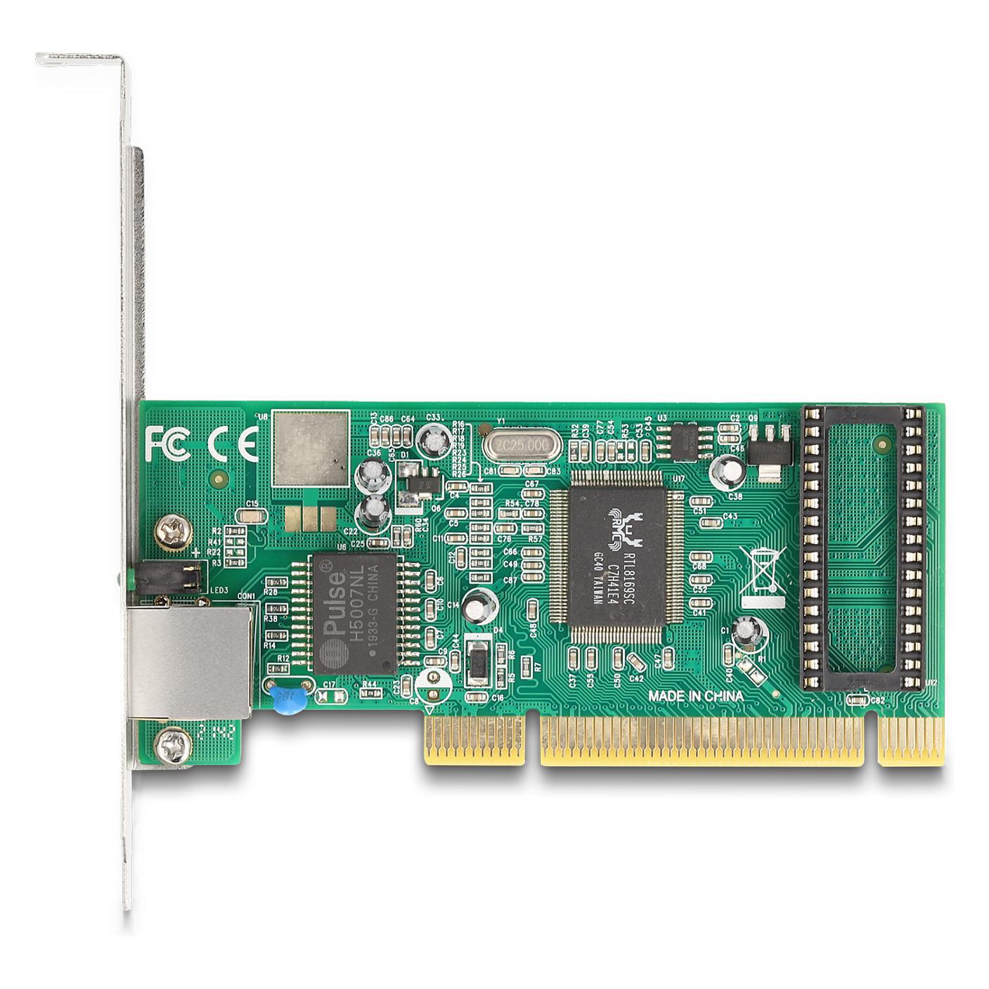 Karta të Rrjetit Delock 88084 / PCI 2.3 / 1x Gigabit LAN RJ45 / 1000Mbps / Realtek RTL8169 / Low Profile - 4