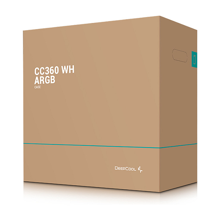 Kasë PC DeepCool CC360 WH ARGB / Mini Tower / Micro ATX / 8x 120mm + 4x 140mm Fan Support / Tempered Glass / Mesh / 360mm Radiator / ARGB - Bardhë - 15