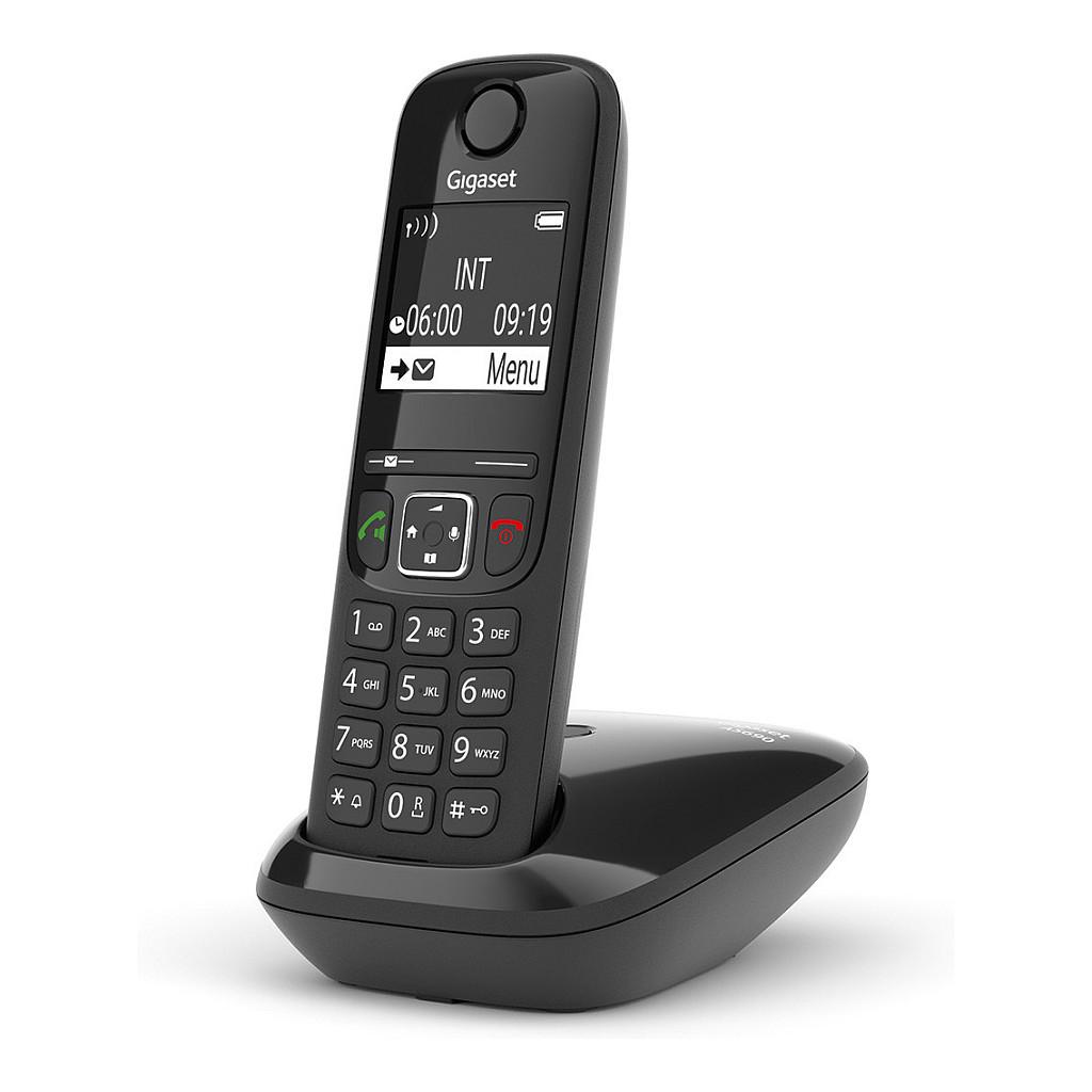 Telefon i Thjeshtë Gigaset AS690, DECT, ekran 2" monokrom - Zezë - 4
