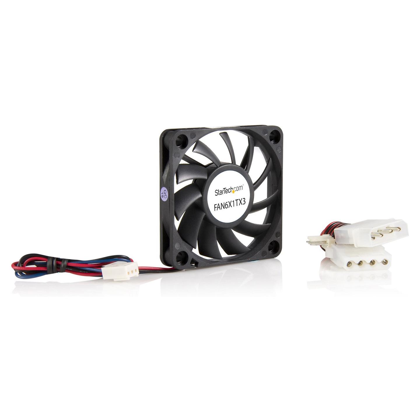 Ftohës për Kasë StarTech FAN6X1TX3 / 60 x 60 x 10mm / 4000RPM / 15.49 CFM / 28 dBA - Zezë - 4