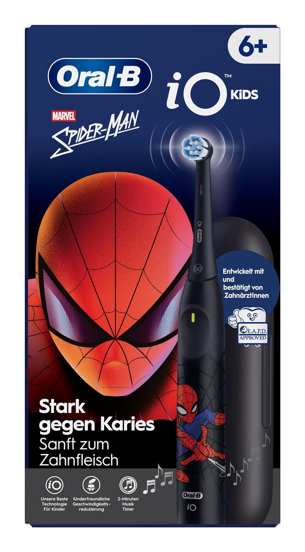 Furçë dhëmbësh elektrike për fëmijë Oral-B iO Kids Spiderman 6+ me Etui - Zezë - 2