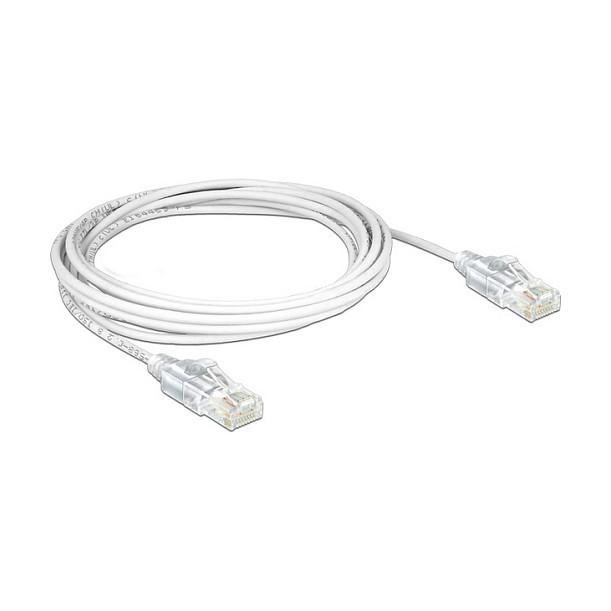 Kabllo për Rrjet DeLOCK 83782 / RJ45 - RJ45 / Cat.6 / UTP / 30 AWG / 2 m - Bardhë - 2
