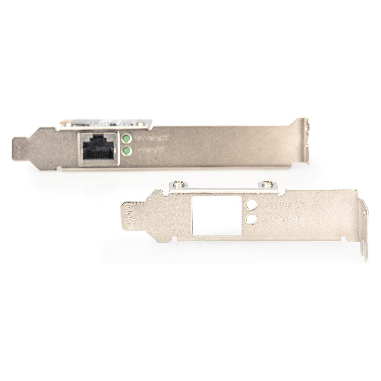 Karta të Rrjetit DIGITUS DN-10130-1, PCI Express x1, 1x Gigabit LAN RJ45, 10/100/1000Mbps, Realtek RTL8111H, Low Profile - 2