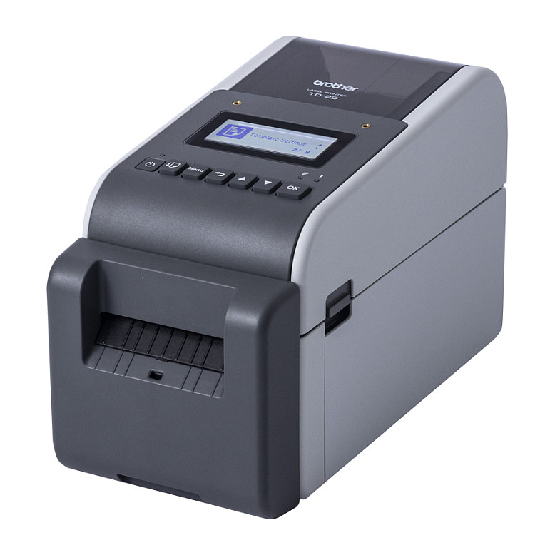 Printer Etiketash Brother TD-2320DSA203 / Direkt Termal / 203 × 203 DPI / 152 mm/s / Wi-Fi, Bluetooth, Ethernet, USB & RS-232 – Zezë/Hiri - 2