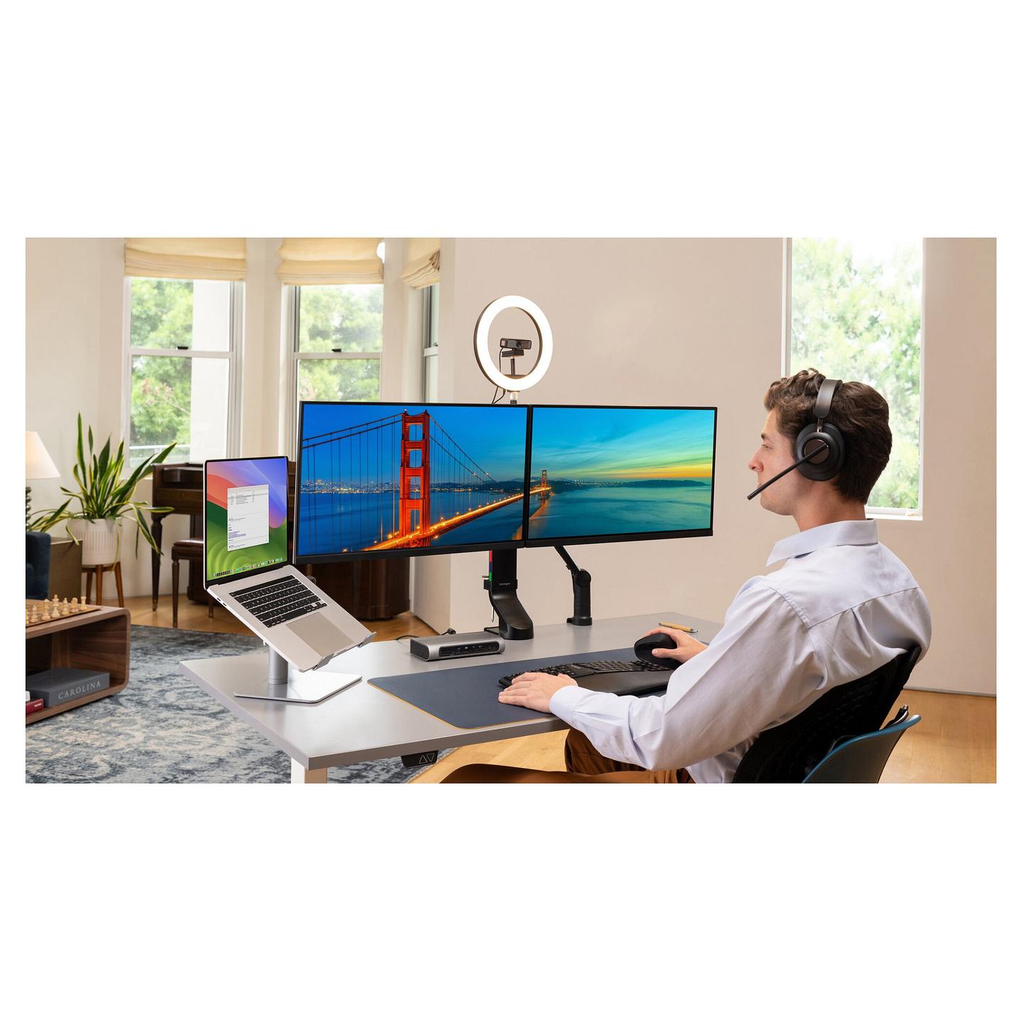 Webcam Kensington W2050 Pro / Full HD 1080p / 93° / Autofokus / 2 Mikrofona / Mbulesë Privatësie / USB - Zezë - 30