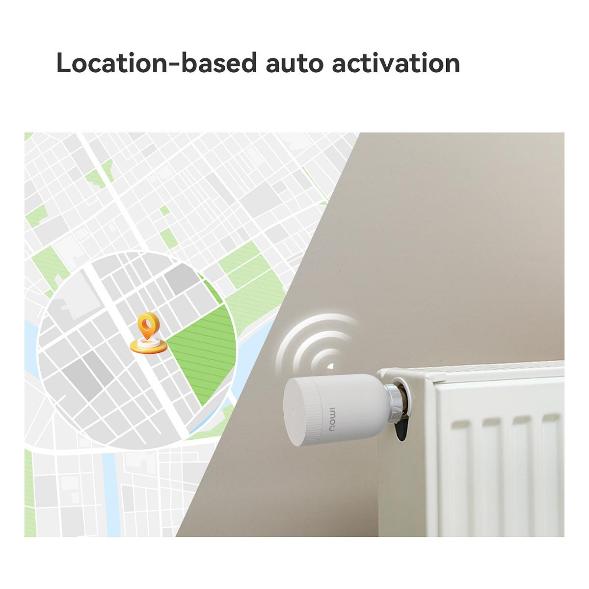 Termostat Inteligjent për Radiator Imou TRV1, ZigBee 3.0, 5–35°C, ±0.5°C, 2× AA, 6 Adaptorë - Bardhë - 18