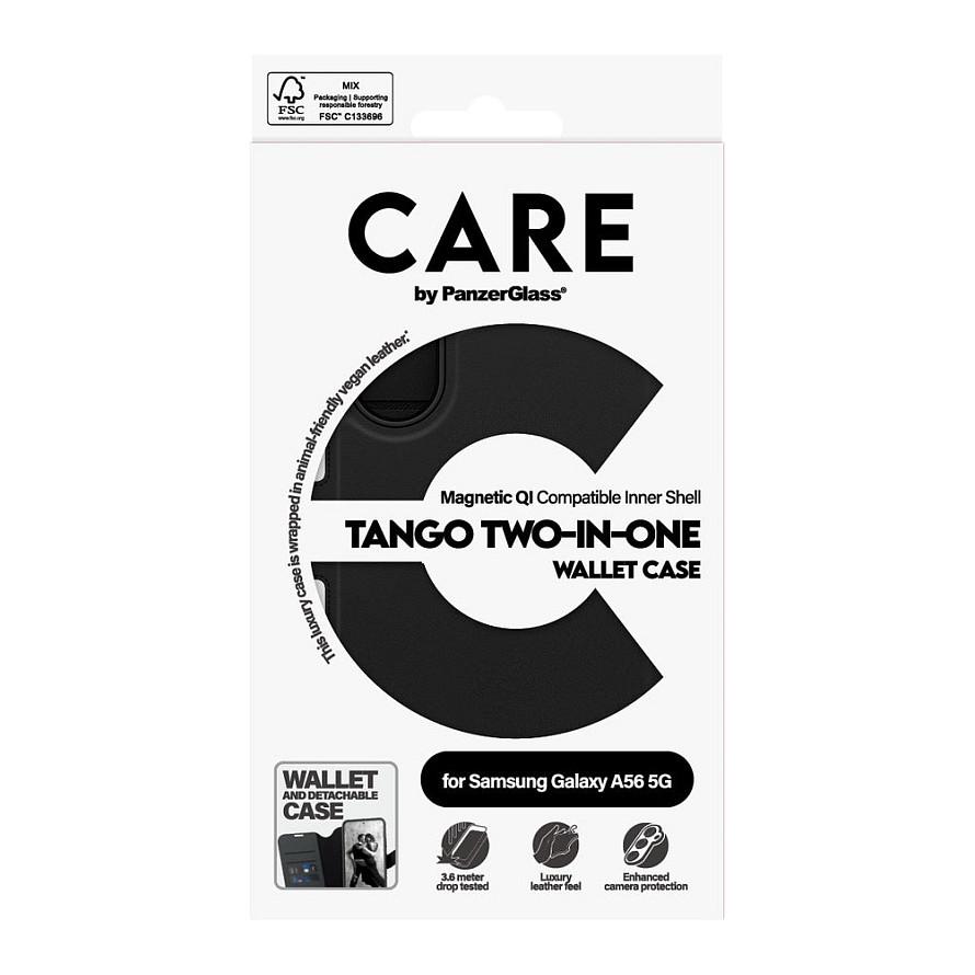 Case për Telefon PanzerGlass Tango Two-in-One, Samsung Galaxy A56 5G, Portofol, 4 Vende për Karta, Mbrojtje RFID – Zezë - 4
