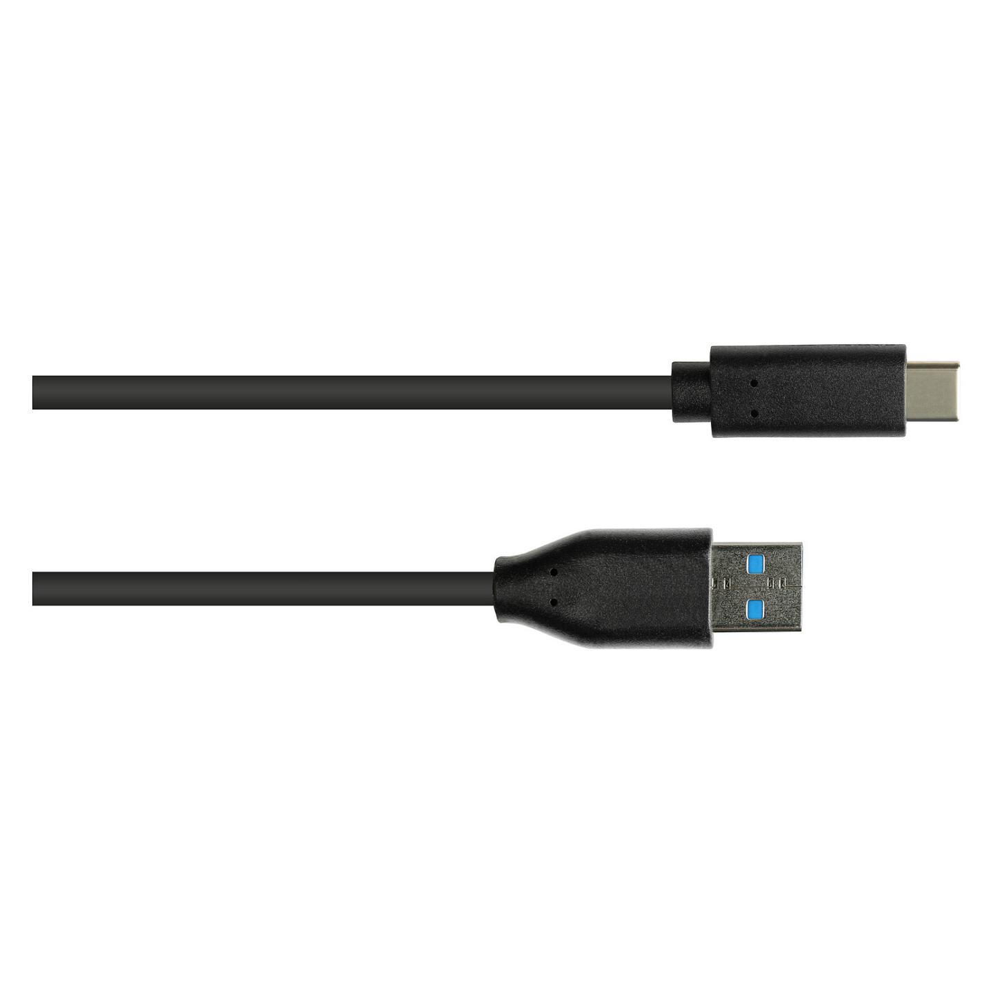 Kabllo USB Alcasa 2831-AC010S / USB-A në USB-C / USB 3.2 Gen 2 / 10 Gbit/s / 1m - Zezë - 2