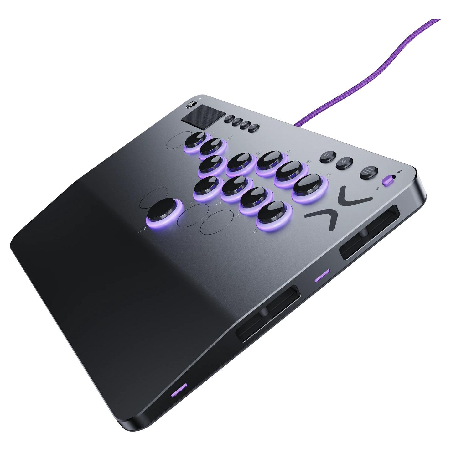 Kontroller për Sony Turtle Beach Victrix Pro KO Fight Stick / Leverless / Wired / USB-C / 16 Butona / Cherry MX Speed Silver / PS5, PS4, PC – Gri - 7
