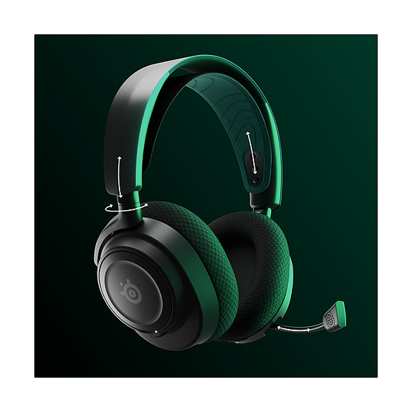 Kufje Gaming SteelSeries Arctis Nova 7X / Pa Kabllo / 2.4 GHz + Bluetooth / 20–22.000 Hz - Zezë/Gjelbër - 14