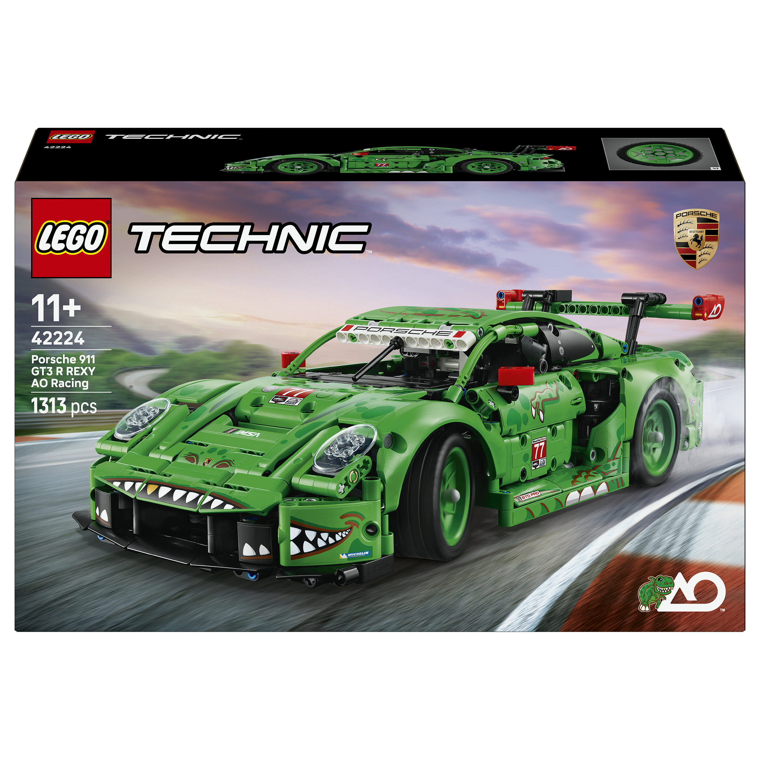 LEGO Technic Porsche 911 GT3 R REXY AO Racing Car 42224