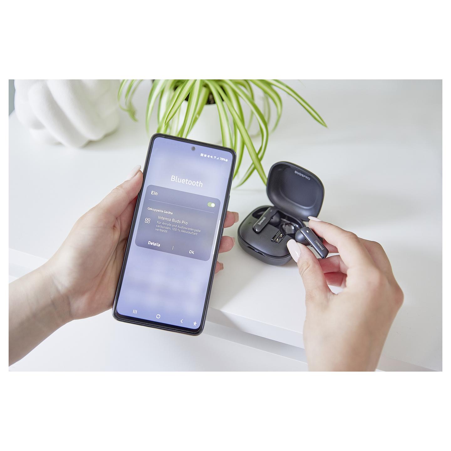 Kufje pa Kabllo Intenso Buds Pro T500HAE, In-Ear, Bluetooth 5.3, ANC, IPX4 - Zezë - 7