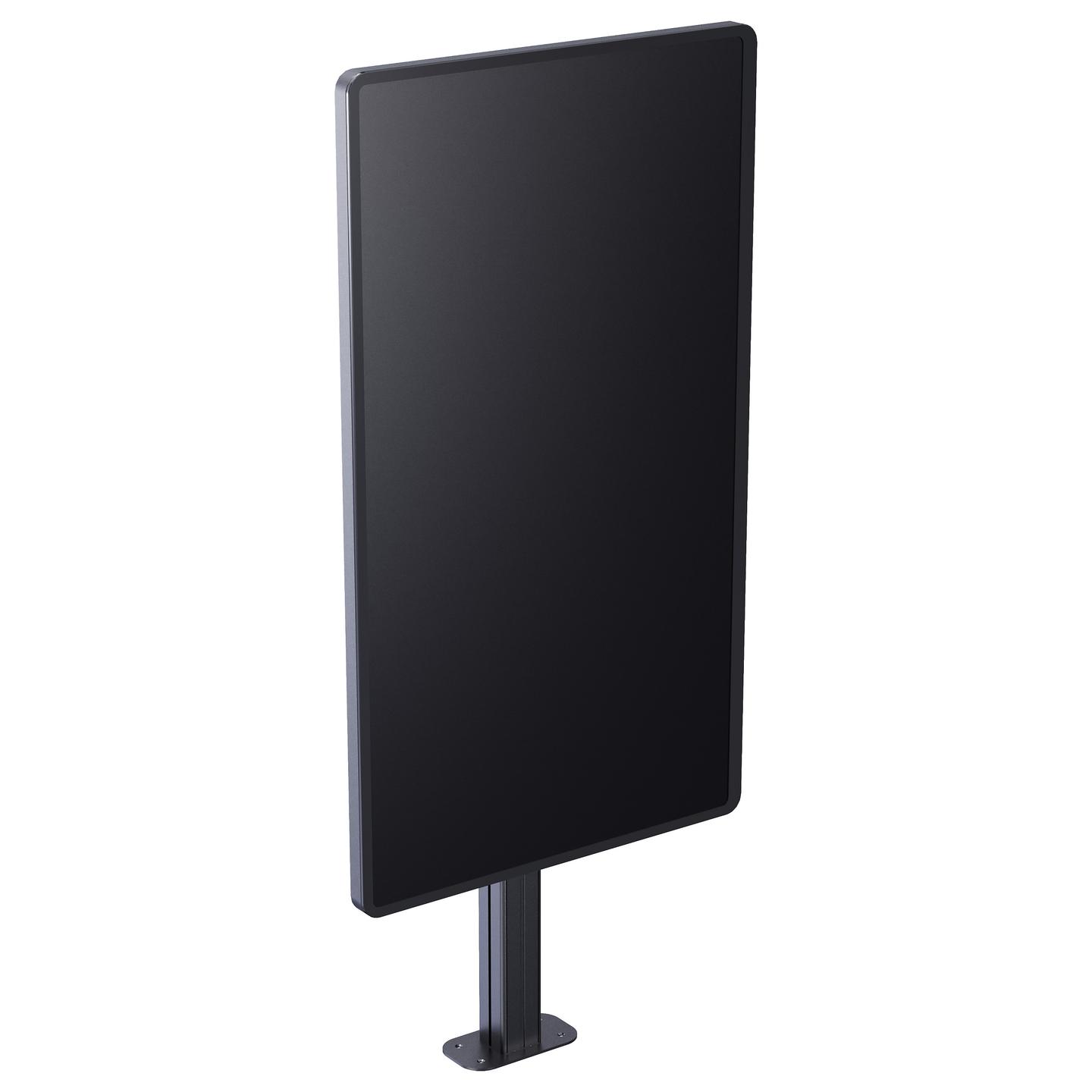 Mbajtëse për Monitor Vision VFM-F1, 55"-85", VESA deri 600 × 400mm, deri 80kg, fikse në dysheme - Zezë - 5