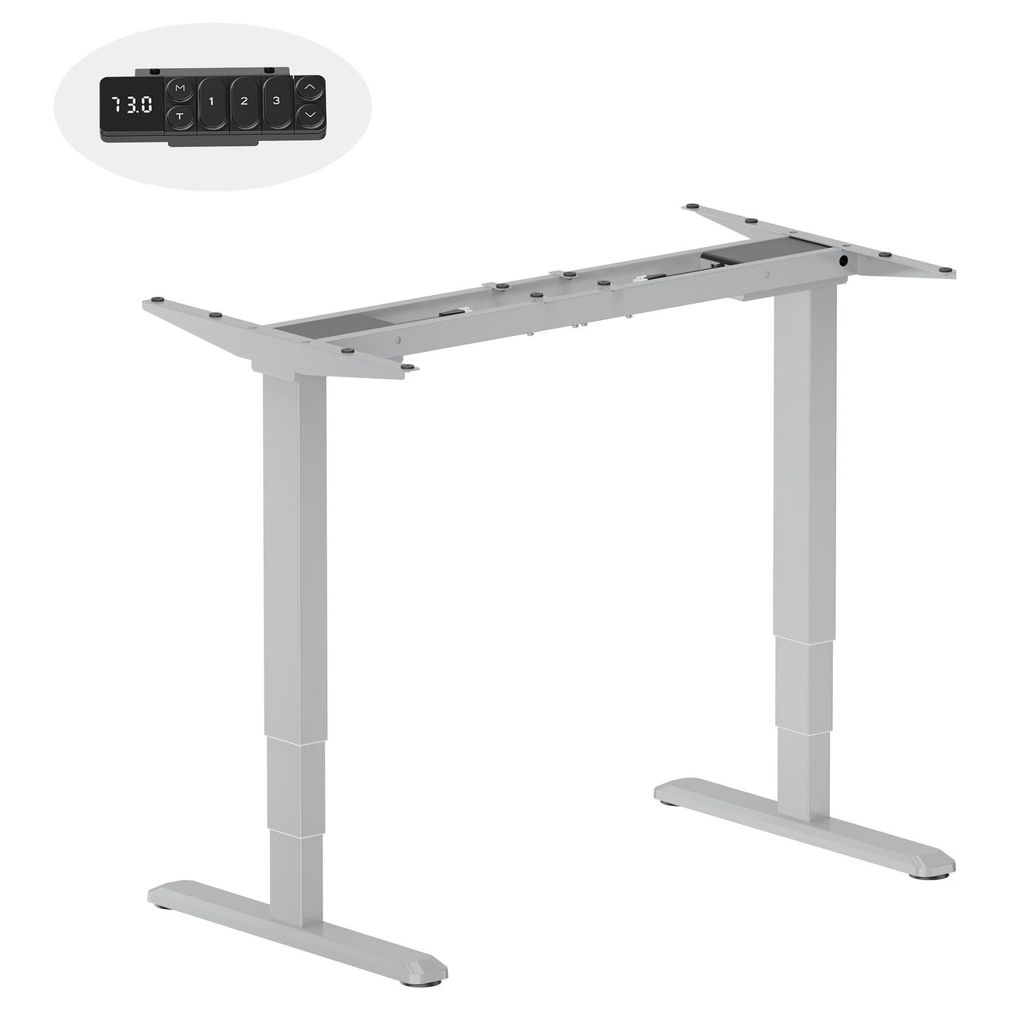 Kornizë për Tavolinë EQUIP 650813, Elektrike, 2 Motorë, 2 Këmbë, 125kg, 62–126cm, 1x USB-C 18W - Gri - 2