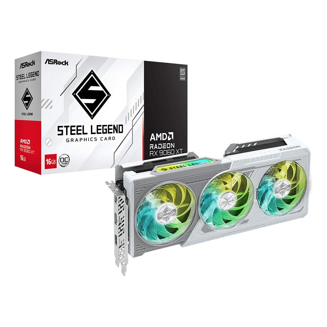 Kartelë Grafike AMD RX 9060 XT 16GB ASRock Radeon Steel Legend OC GDDR6