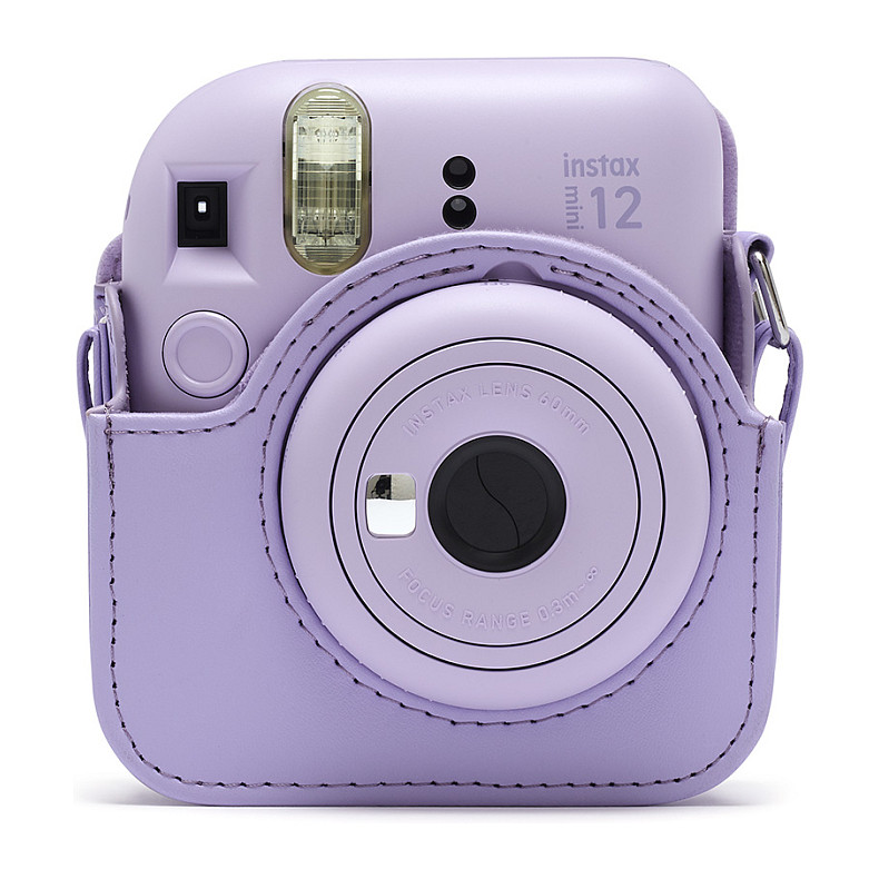 Çantë për kamerë Fujifilm Instax Mini 12 / PU / Magnetic Closure / Adjustable Shoulder Strap - Vjollcë - 2