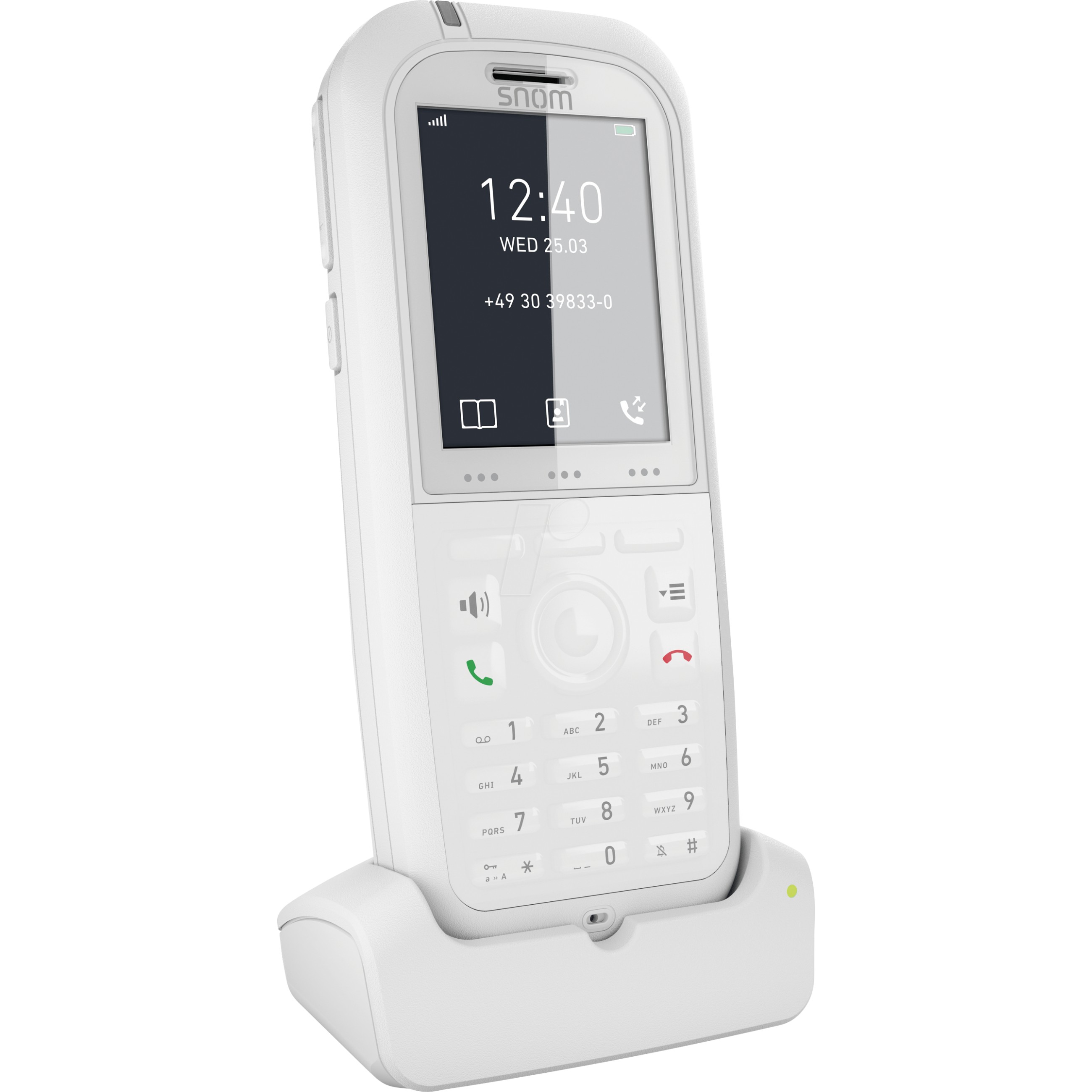 Telefon VoIP Snom M90 / 2" / DECT & Bluetooth / IP65 - Bardhë - 2