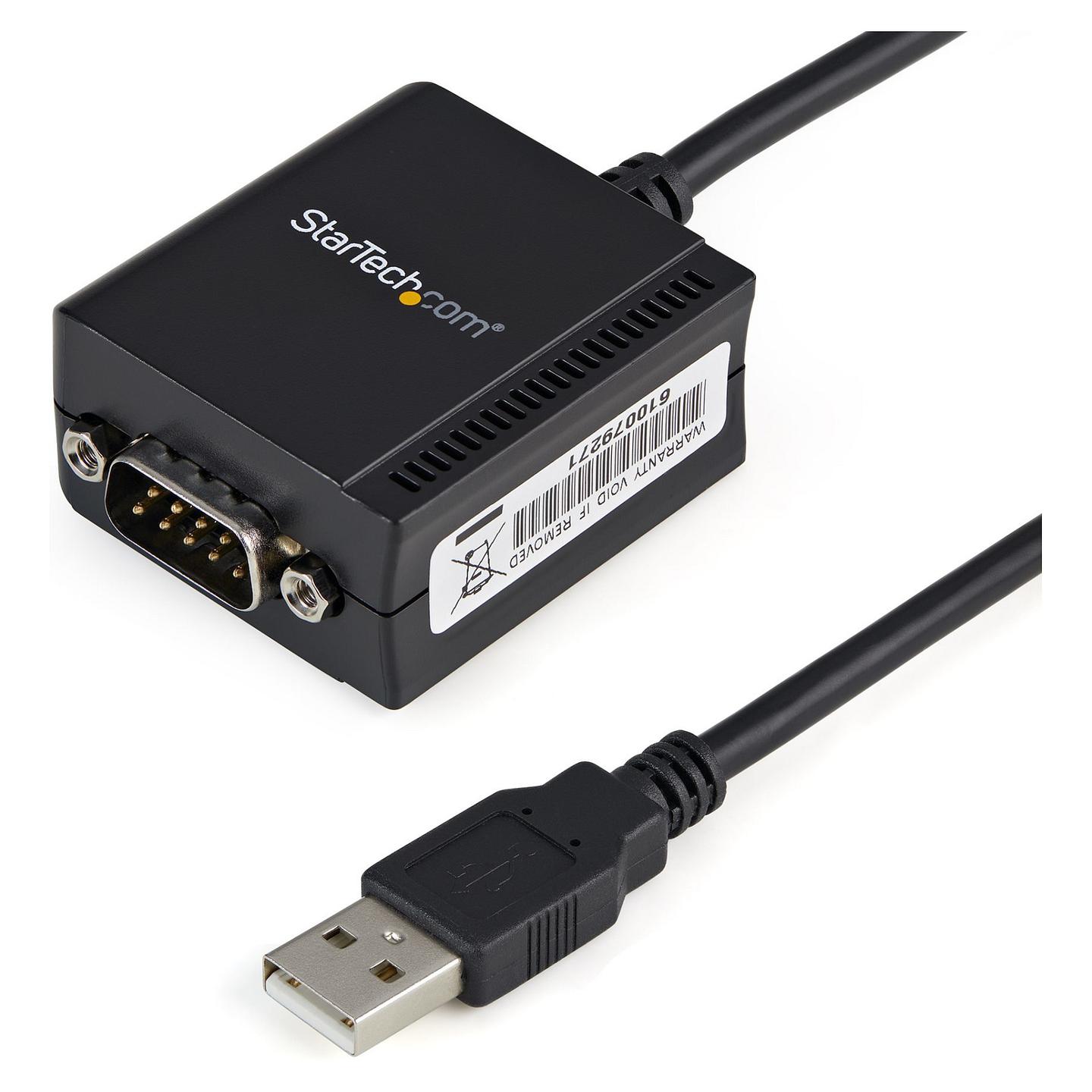 Adapter USB në Serial StarTech.com ICUSB2321F / USB-A në RS-232 / DB9 / FTDI FT232RL / 115.2 Kbit/s / 0.2 m - Zezë