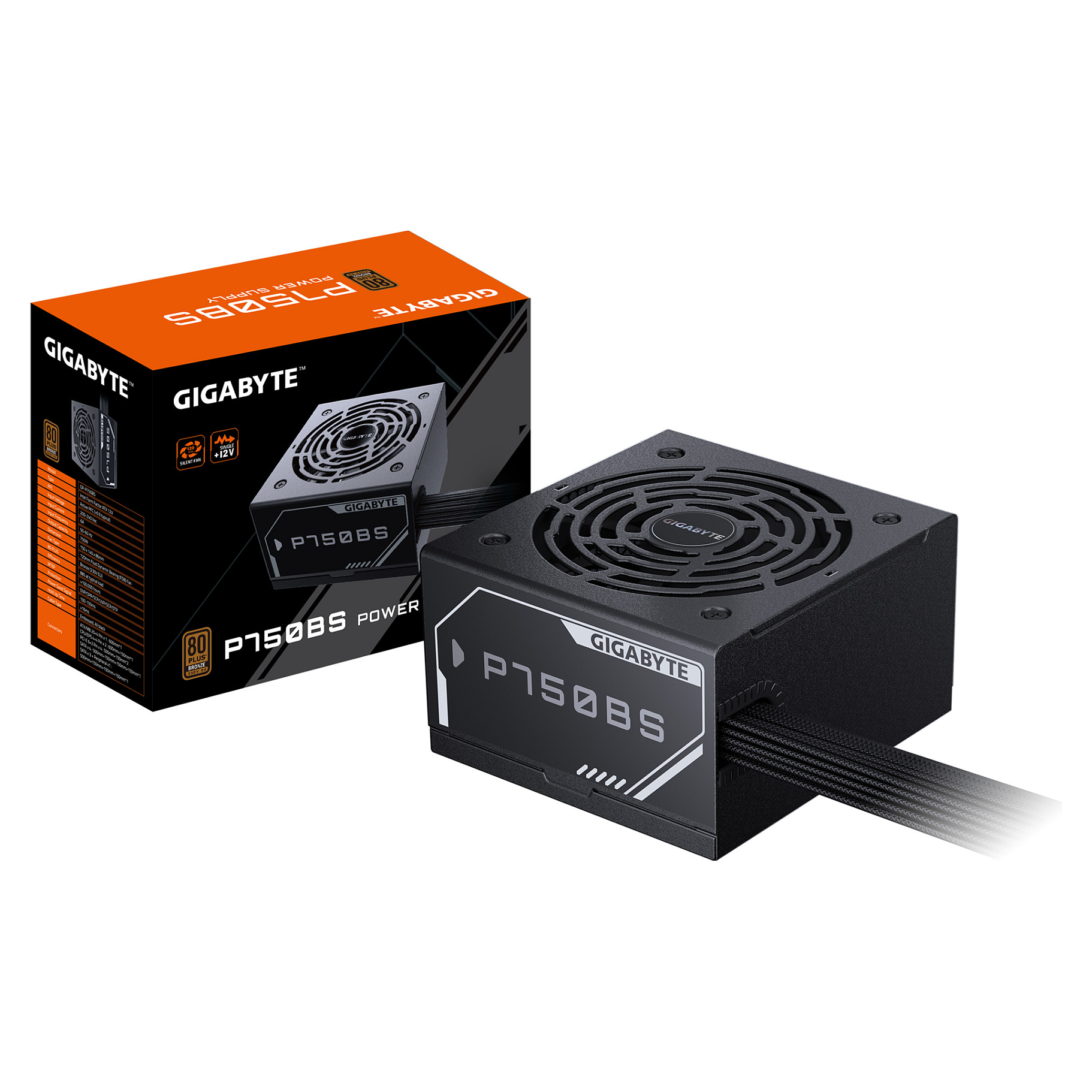 Furnizues Energjie Gigabyte P750BS / 750W / ATX / 80 PLUS Bronze / Non-Modular - Zezë - 6