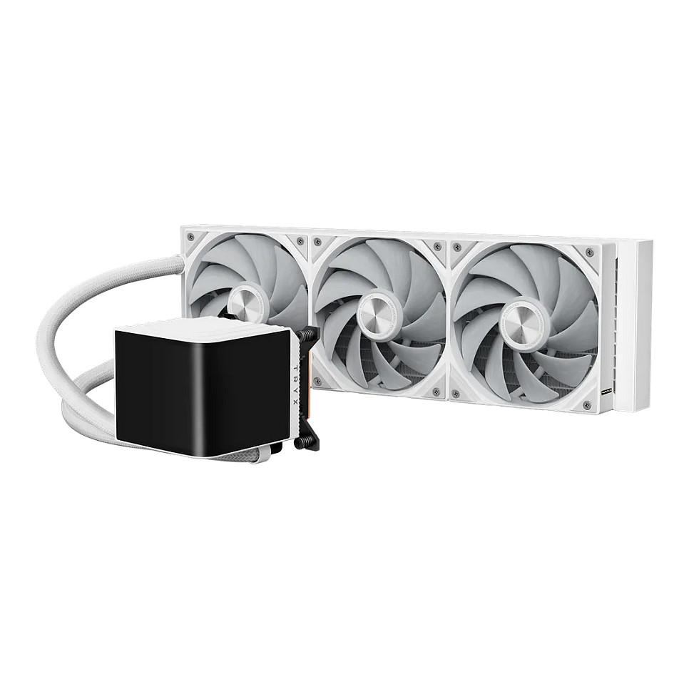 Ftohës për Procesor TRYX PANORAMA 360 / AIO / 360mm / 3×120mm Fan / 3D AMOLED / 320W TDP / AM4/AM5 / LGA1700/1851 – Bardhë - 2