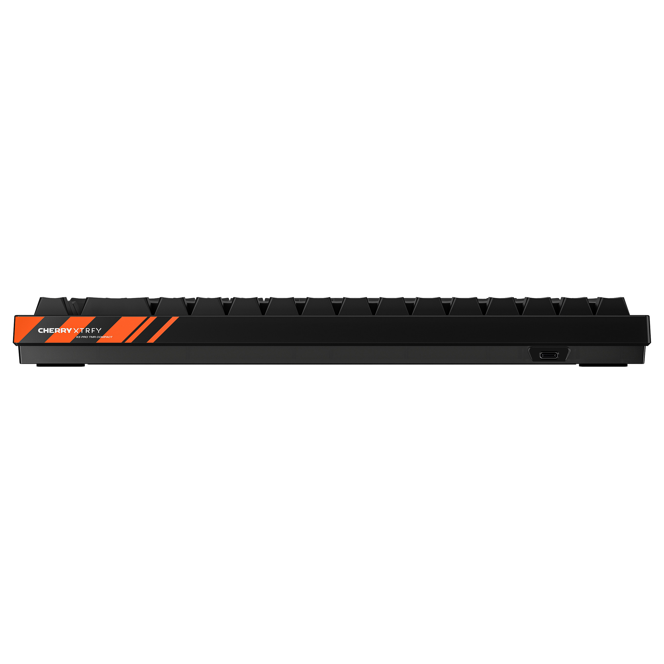 Tastierë Gaming CHERRY K5 PRO TMR COMPACT / Wired / QWERTZ / Mekanike / RGB LED - Zezë/Portokalli - 3