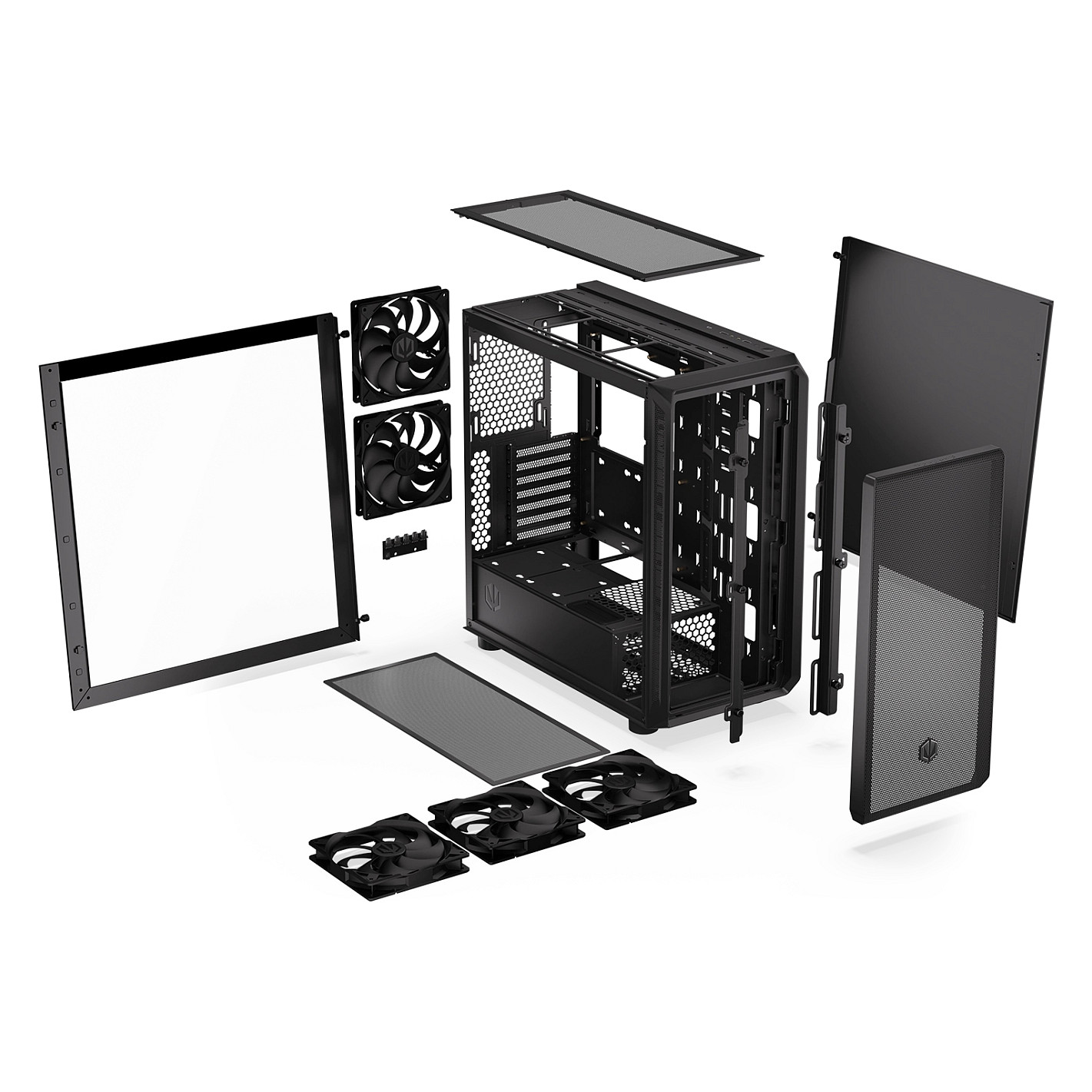 Kasë PC ENDORFY Arx 700 Air / Full Tower / 5x 140mm Fan / SSD 2.5" / HDD 2.5"/3.5" - Zezë - 31