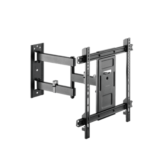 Mbajtëse për TV LogiLink BP0112 / 32-70" / 50kg / VESA 200x100-400x400 / Tilt -15°/+3° / Swivel +-90° / Muri - Zezë
