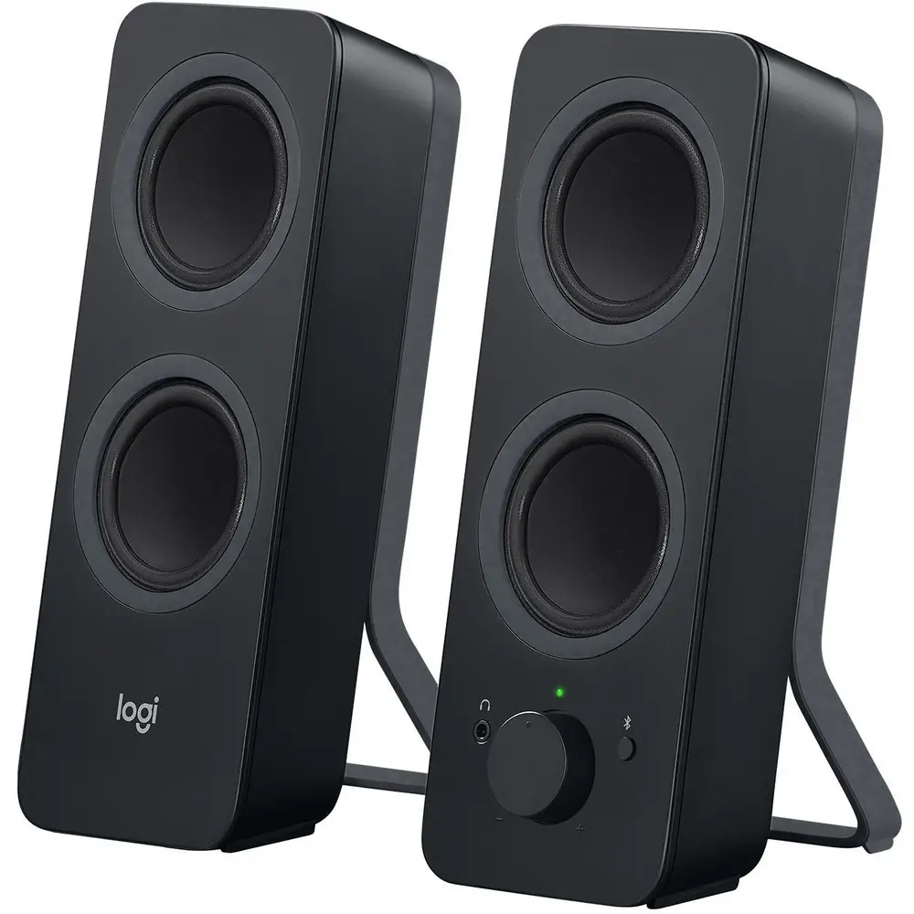Logitech Z207 – Altoparlant 2.0, 5W RMS, Bluetooth 4.1, 3.5mm, Easy-Switch, Dalje për Kufje – Zezë - 2