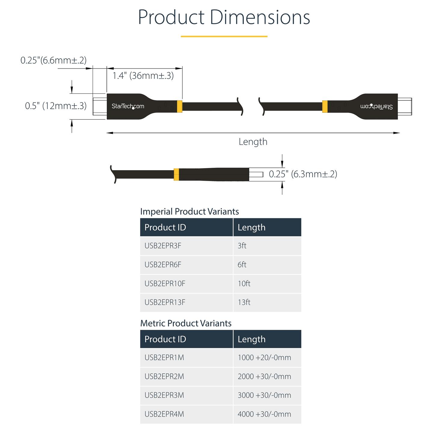 Kabllo USB StarTech.com USB2EPR3M / USB-C në USB-C / USB 2.0 / 480 Mbit/s / PD EPR 240W / 3m - Zezë - 9
