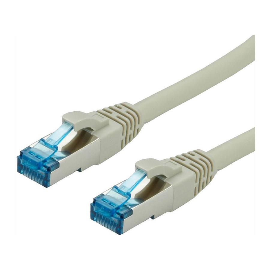Kabllo për Rrjet VALUE 21.99.0864 / RJ45 - RJ45 / Cat.6A / S/FTP (PiMF) / AWG 27 / 500 MHz / 0.3 m - Gri - 2