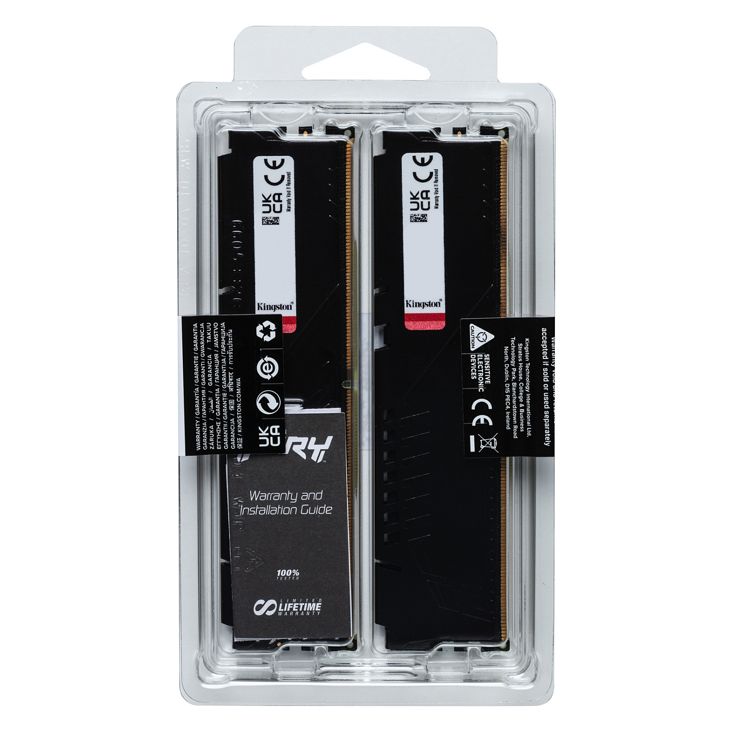 RAM Memorie DDR5 Kingston FURY Beast Black / 32GB (2x16GB) / DIMM / 5200MHz / CL40 - 6