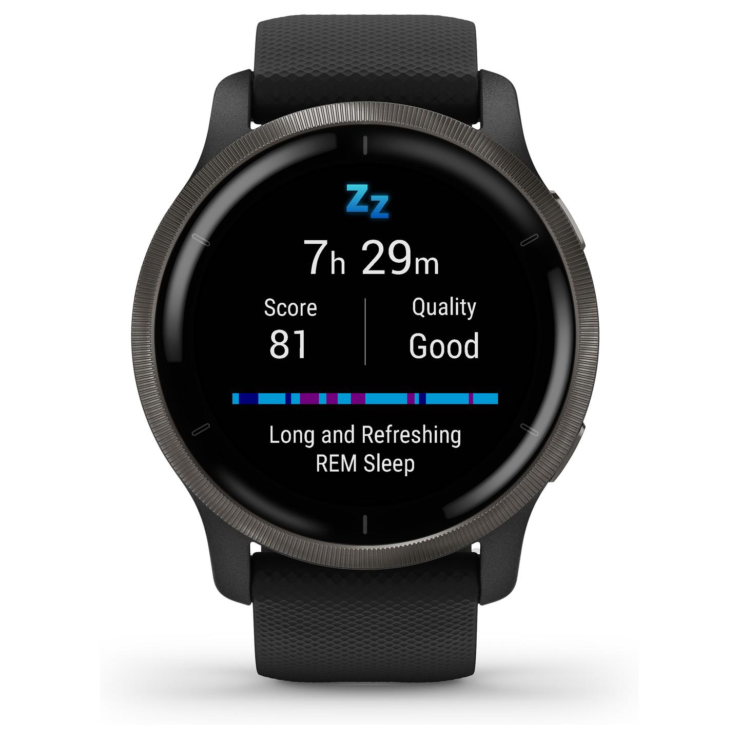 Orë e mençur Garmin Venu 2 / 45mm / AMOLED / GPS / Bluetooth / Wi-Fi - Zezë/Slate - 39