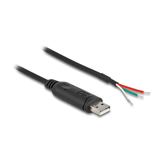 Kabllo USB DeLOCK 64242, USB-A në RS-485, 0.5m, USB 2.0, 921.6 Kbps - Zezë